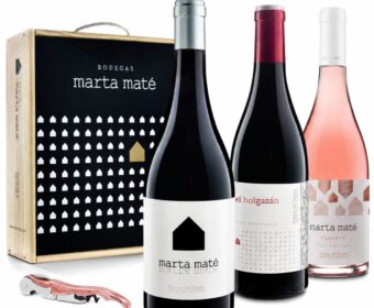 Estuche 3 botellas + sacacorchos